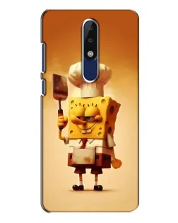 Чехол для Nokia 5.1 Plus (X5) с картинкой «Губка Боб повар» Чехол для Nokia 5.1 Plus (X5) с картинкой «Губка Боб повар»