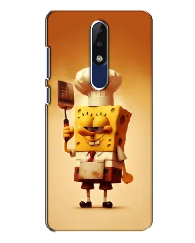 Чехол для Nokia 5.1 Plus (X5) с картинкой «Губка Боб повар»