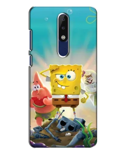 Чехол для Nokia 5.1 Plus (X5) с картинкой «Спанч Боб победитель»