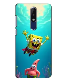 Чехол для Nokia 5.1 Plus (X5) с картинкой «Спанч Боб под водой» Чехол для Nokia 5.1 Plus (X5) с картинкой «Спанч Боб под водой»