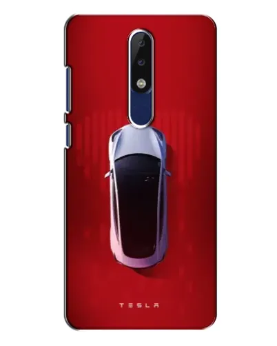 Чехол для Nokia 5.1 Plus (X5) с картинкой «Tesla Top View»