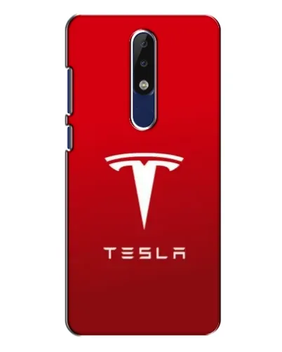 Чехол для Nokia 5.1 Plus (X5) с картинкой «Tesla Red Classic»