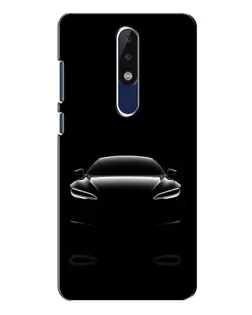 Чехол для Nokia 5.1 Plus (X5) с картинкой «Силуэт Tesla Night»