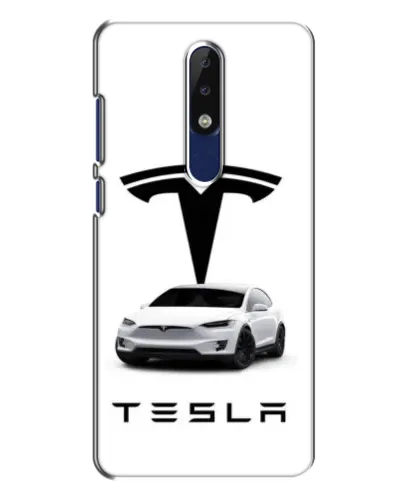Чехол для Nokia 5.1 Plus (X5) с картинкой «Tesla White Style»