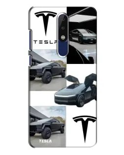 Чехол для Nokia 5.1 Plus (X5) с картинкой «Коллаж Cybertruck Tesla»