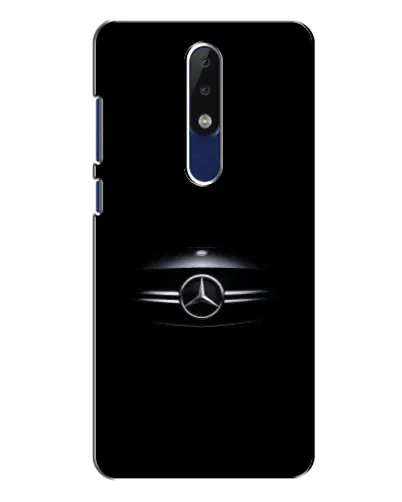 Чехол для Nokia 5.1 Plus (X5) с картинкой «Mercedes — абстрактные линии»