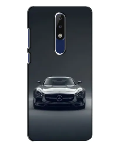 Чехол для Nokia 5.1 Plus (X5) с картинкой «Mercedes на черном»