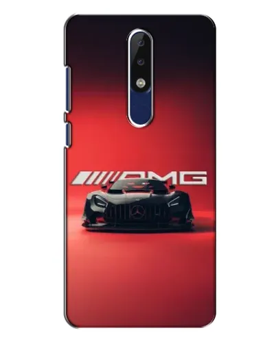 Чехол для Nokia 5.1 Plus (X5) с картинкой «Mercedes AMG — красная линия»