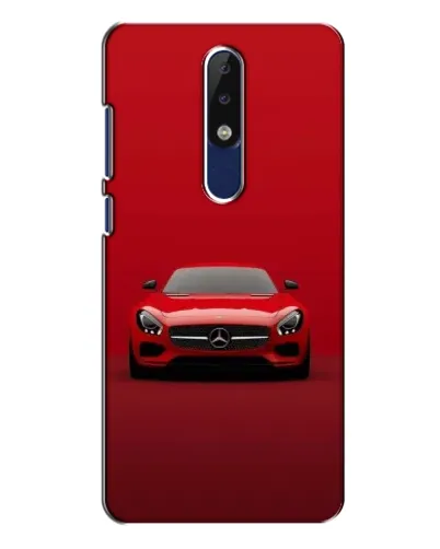 Чехол для Nokia 5.1 Plus (X5) с картинкой «Красный Mercedes AMG»