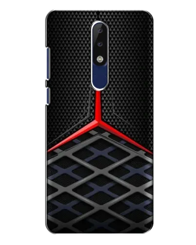 Чехол для Nokia 5.1 Plus (X5) с картинкой «Mercedes Carbon Grid»