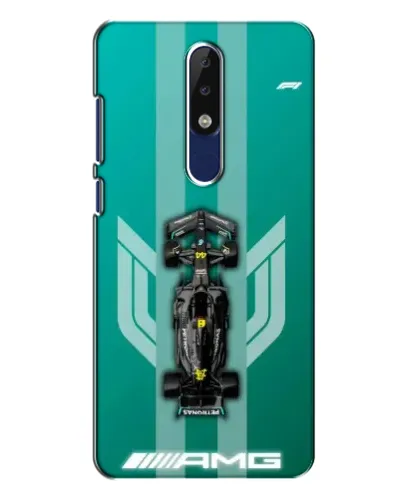 Чехол для Nokia 5.1 Plus (X5) с картинкой «Mercedes AMG Petronas»