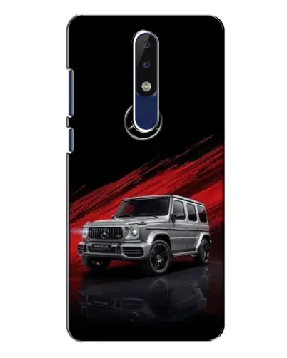 Чехол для Nokia 5.1 Plus (X5) с картинкой «Mercedes G-Class красный»