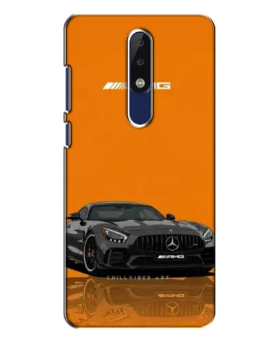 Чехол для Nokia 5.1 Plus (X5) с картинкой «Оранжевый Mercedes AMG»