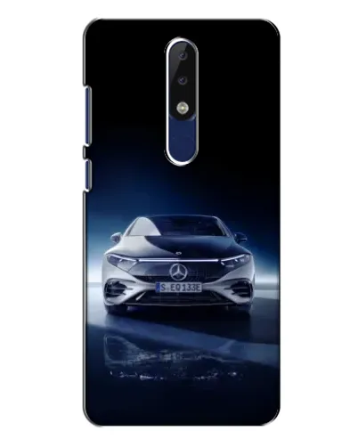 Чехол для Nokia 5.1 Plus (X5) с картинкой «Ночной Mercedes EQ»