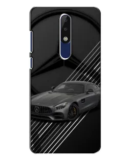 Чехол для Nokia 5.1 Plus (X5) с картинкой «Mercedes AMG — графика» Чехол для Nokia 5.1 Plus (X5) с картинкой «Mercedes AMG — графика»