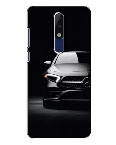 Чехол для Nokia 5.1 Plus (X5) с картинкой «Свет фар Mercedes»