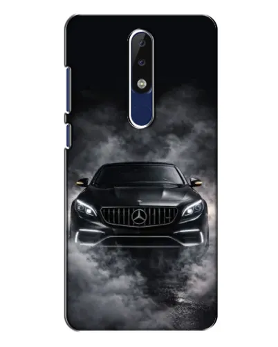 Чехол для Nokia 5.1 Plus (X5) с картинкой «Mercedes в дыму»