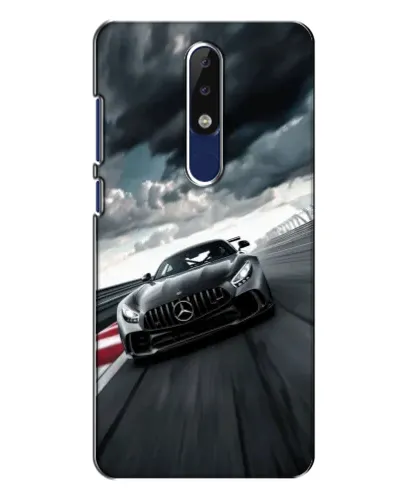 Чехол для Nokia 5.1 Plus (X5) с картинкой «Гоночный Mercedes AMG»