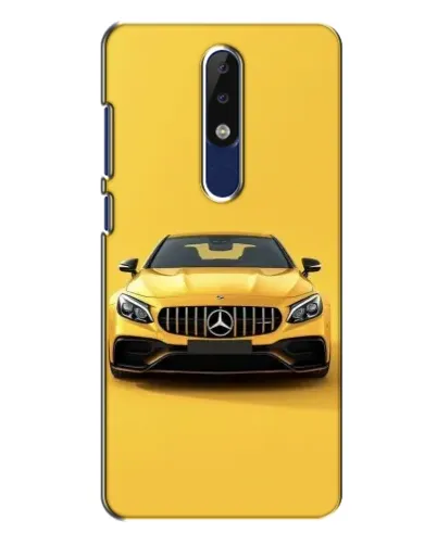 Чехол для Nokia 5.1 Plus (X5) с картинкой «Желтый Mercedes GT»