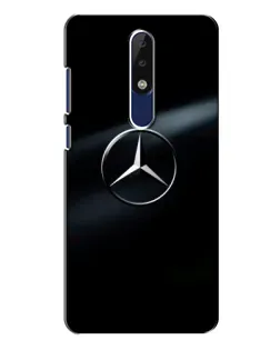Чехол для Nokia 5.1 Plus (X5) с картинкой «Mercedes на металле» Чехол для Nokia 5.1 Plus (X5) с картинкой «Mercedes на металле»