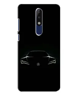 Чехол для Nokia 5.1 Plus (X5) с картинкой «Mercedes — силуэт авто» Чехол для Nokia 5.1 Plus (X5) с картинкой «Mercedes — силуэт авто»