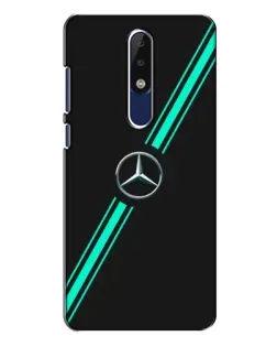 Чехол для Nokia 5.1 Plus (X5) с картинкой «Спортивные линии Mercedes» Чехол для Nokia 5.1 Plus (X5) с картинкой «Спортивные линии Mercedes»
