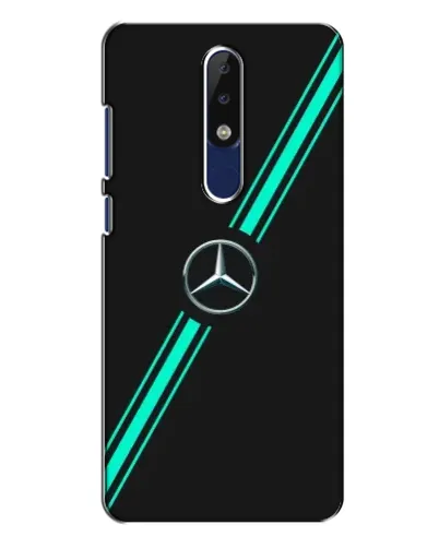 Чехол для Nokia 5.1 Plus (X5) с картинкой «Спортивные линии Mercedes» Чехол для Nokia 5.1 Plus (X5) с картинкой «Спортивные линии Mercedes»