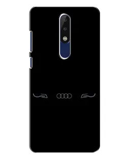 Чехол для Nokia 5.1 Plus (X5) с картинкой «Audi — световой подпись»