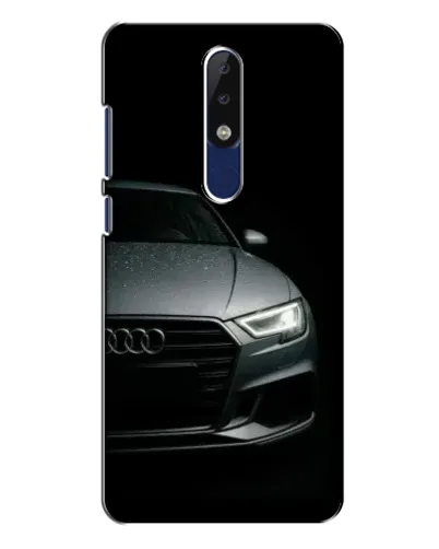 Чехол для Nokia 5.1 Plus (X5) с картинкой «Audi — детализация кузова» Чехол для Nokia 5.1 Plus (X5) с картинкой «Audi — детализация кузова»