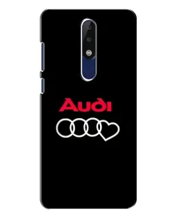 Чехол для Nokia 5.1 Plus (X5) с картинкой «Логотип Audi Heart»