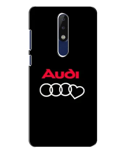 Чехол для Nokia 5.1 Plus (X5) с картинкой «Логотип Audi Heart» Чехол для Nokia 5.1 Plus (X5) с картинкой «Логотип Audi Heart»