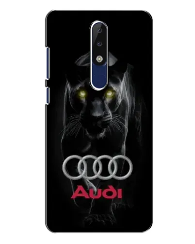 Чехол для Nokia 5.1 Plus (X5) с картинкой «Пантера и Audi» Чехол для Nokia 5.1 Plus (X5) с картинкой «Пантера и Audi»
