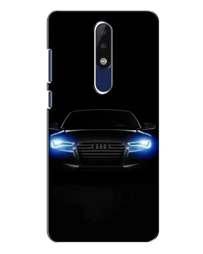Чехол для Nokia 5.1 Plus (X5) с картинкой «Audi в неоне» Чехол для Nokia 5.1 Plus (X5) с картинкой «Audi в неоне»