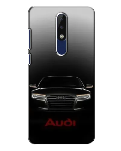 Чехол для Nokia 5.1 Plus (X5) с картинкой «Audi — градиентный контур» Чехол для Nokia 5.1 Plus (X5) с картинкой «Audi — градиентный контур»