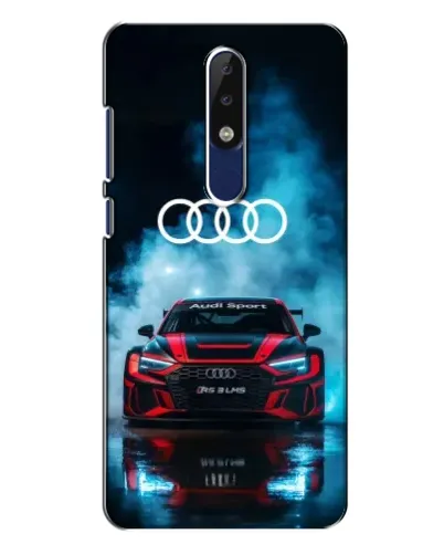 Чехол для Nokia 5.1 Plus (X5) с картинкой «Audi Sport — неон» Чехол для Nokia 5.1 Plus (X5) с картинкой «Audi Sport — неон»