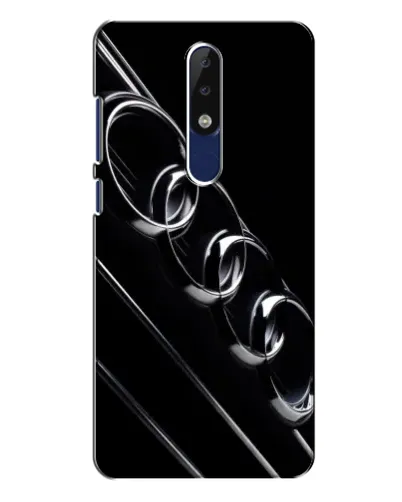 Чехол для Nokia 5.1 Plus (X5) с картинкой «Audi — абстрактные кольца» Чехол для Nokia 5.1 Plus (X5) с картинкой «Audi — абстрактные кольца»