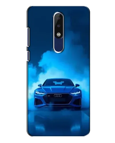 Чехол для Nokia 5.1 Plus (X5) с картинкой «Audi — голубая энергия» Чехол для Nokia 5.1 Plus (X5) с картинкой «Audi — голубая энергия»