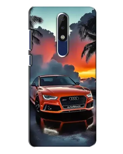 Чехол для Nokia 5.1 Plus (X5) с картинкой «Audi — закат» Чехол для Nokia 5.1 Plus (X5) с картинкой «Audi — закат»
