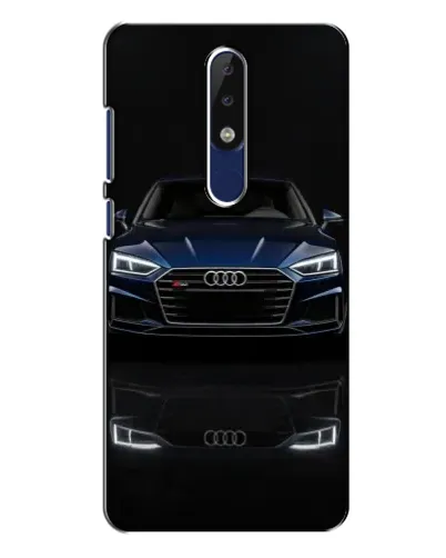 Чехол для Nokia 5.1 Plus (X5) с картинкой «Audi — ночное отражение» Чехол для Nokia 5.1 Plus (X5) с картинкой «Audi — ночное отражение»