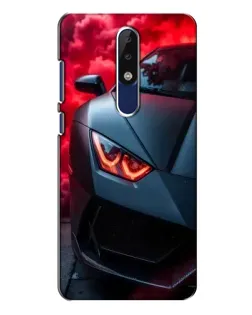 Чехол для Nokia 5.1 Plus (X5) с картинкой «Lamborghini красное сияние»