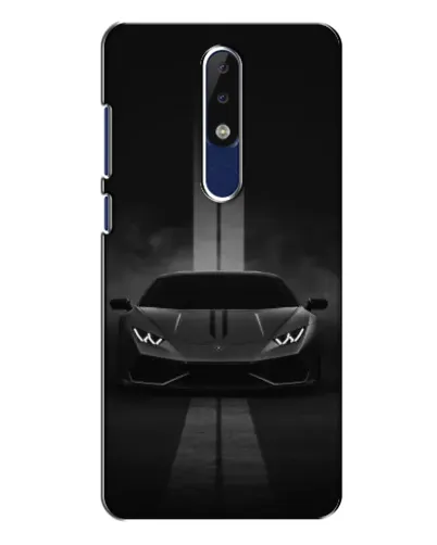Чехол для Nokia 5.1 Plus (X5) с картинкой «Lamborghini симметрия дорог»