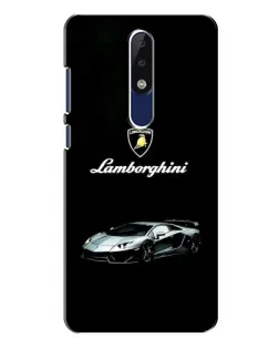 Чехол для Nokia 5.1 Plus (X5) с картинкой «Логотип Lamborghini классика»