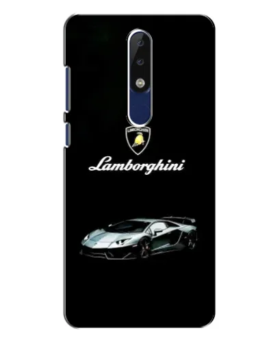 Чехол для Nokia 5.1 Plus (X5) с картинкой «Логотип Lamborghini классика»