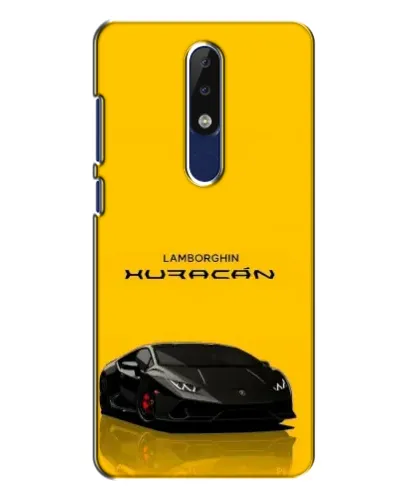 Чехол для Nokia 5.1 Plus (X5) с картинкой «Lamborghini Huracan черный»