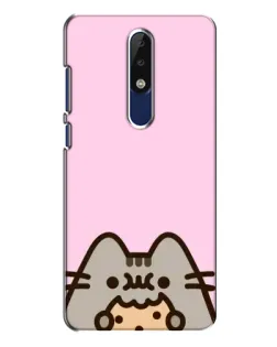 Чехол для Nokia 5.1 Plus (X5) с картинкой «Pusheen и печенье» Чехол для Nokia 5.1 Plus (X5) с картинкой «Pusheen и печенье»