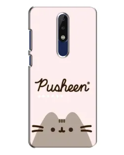 Чехол для Nokia 5.1 Plus (X5) с картинкой «Pusheen логотип»
