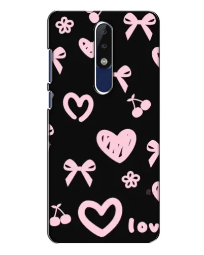 Чехол для Nokia 5.1 Plus (X5) с картинкой «Сатиновый бант»
