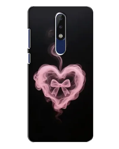 Чехол для Nokia 5.1 Plus (X5) с картинкой «Дымчатое сердце»