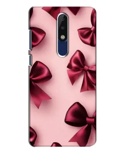 Чехол для Nokia 5.1 Plus (X5) с картинкой «Бордовый атлас»