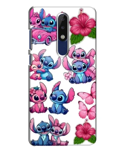 Чехол для Nokia 5.1 Plus (X5) с картинкой «Стикеры Stitch и Angel» Чехол для Nokia 5.1 Plus (X5) с картинкой «Стикеры Stitch и Angel»